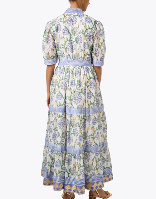 Oliphant Presidio Women's Multi-Floral Printed Cotton A-Line Dress
