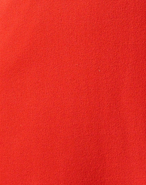 Stylish Vale Red Wool Crepe Women's Dress for Elegant Occasions
