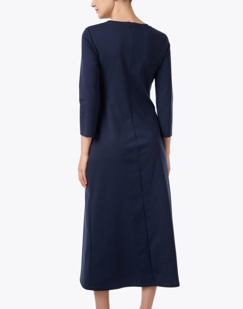 Navy Blue Balenio Jersey A-Line Dress by Weekend Max Mara