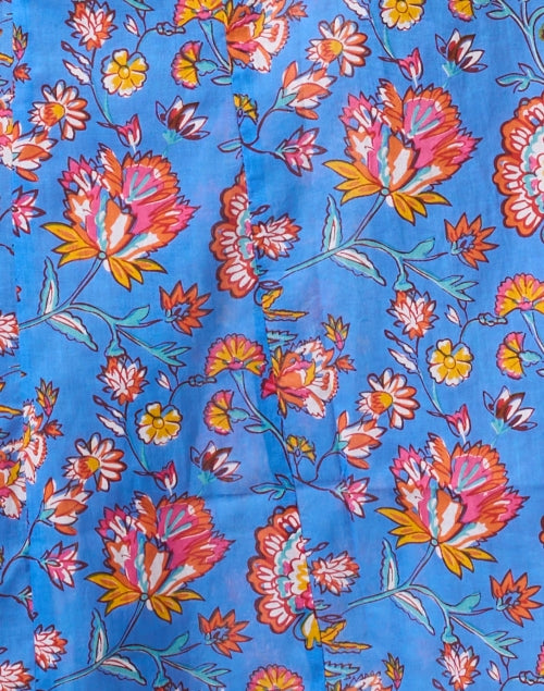 Ro's Garden Blair Lightweight Multi - Floral Print 100% Cotton Maxi Dress