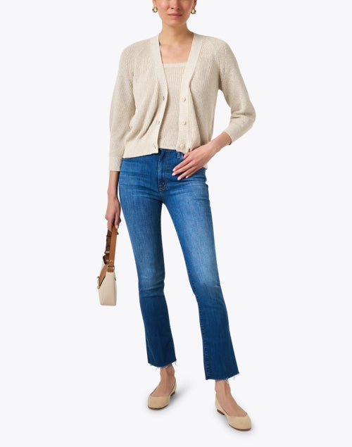 The Iconic Mother's Insider Bootcut Jeans with Frayed Hem
