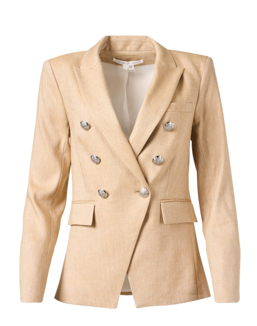 Miller Tan Linen Dickey Style Men's Fashion Jacket for All Seasons