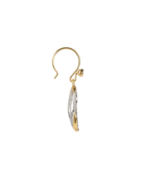 Exquisite Gold and Crystal Oval Drop Earrings for a Shimmering Look