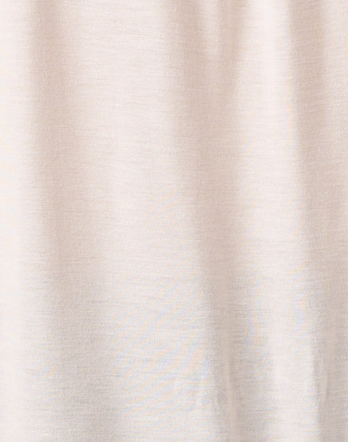 Luxurious Ivory Jersey Top with Satin Front Panel for All Occasions