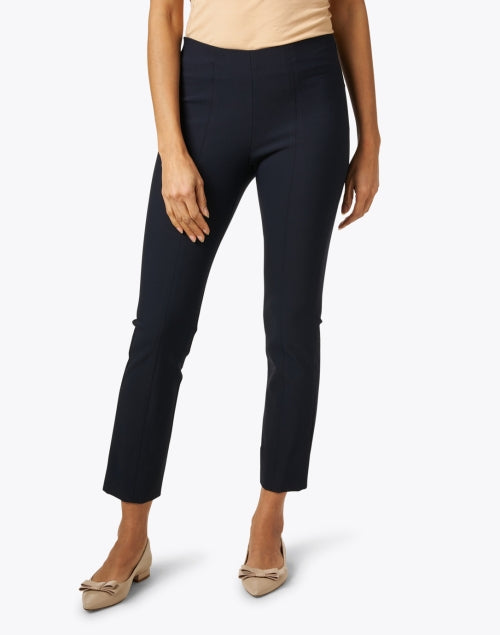 Vince Navy Bi - Stretch Pull - On Ponte Fabric Pants for Everyday Styling