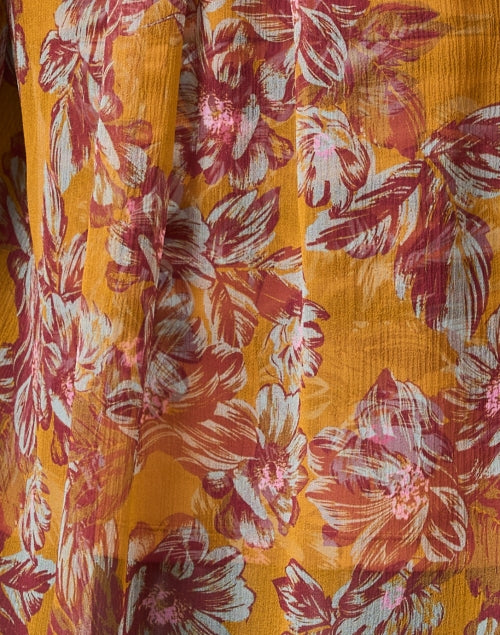 Elegant Lightweight Hazel Blouse with Multi - Floral Print
