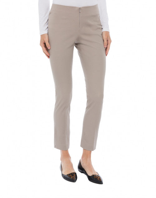 Jerry's Stone Beige Stretchable Cotton Casual Pants