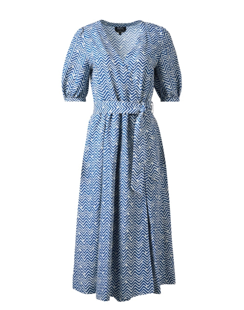Stylish Leighton Blue Printed Lightweight Dress for Effortless Elegance
