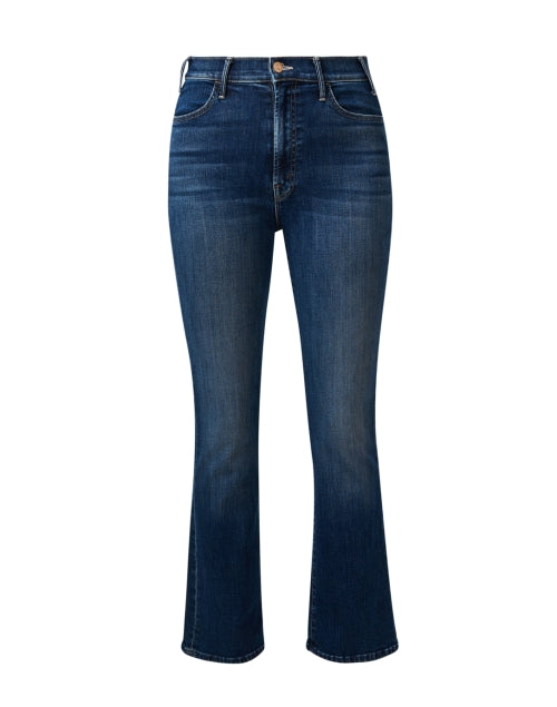 The Classic Blue Stretch High - Waist Ankle - Length Hustler Style Denim Jeans