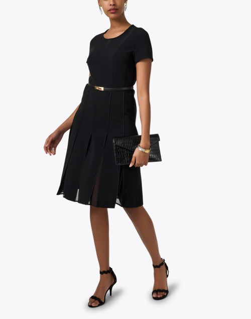 Max Mara Studio Papaia Women's Elegant Little Black Mini Dress