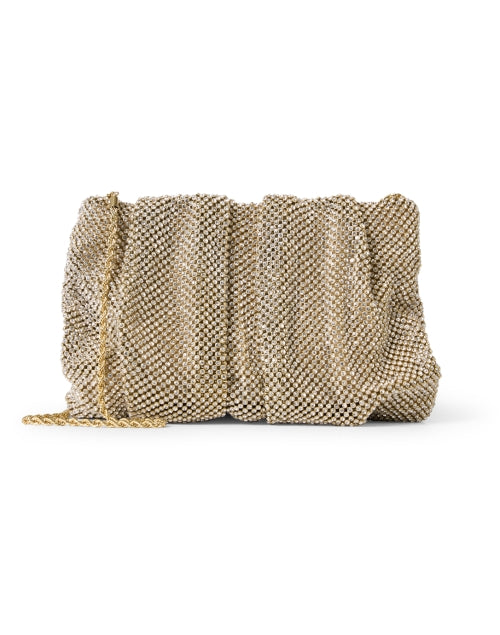 Gorgeous Ember Gold Diamante Evening Clutch Bag