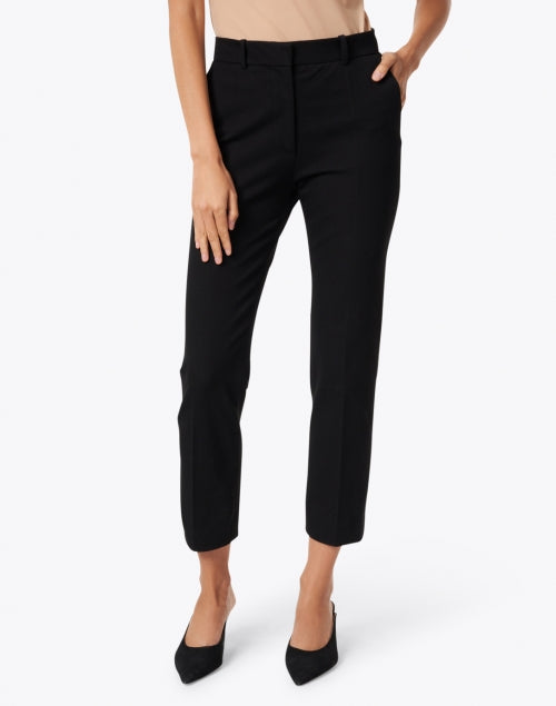 Coleman Men's Classic Black Gabardine Stretch Slim - Leg Tailored Trousers
