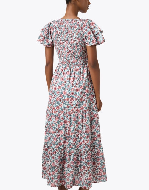 Ira Women's Multi - Floral Printed 100% Cotton Maxi Dress for Getaways