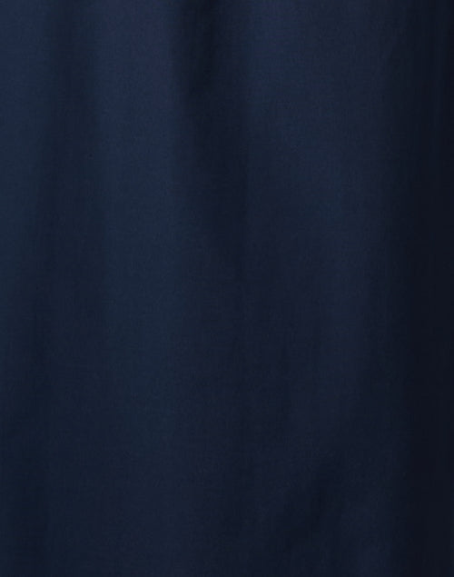 Navy Fia Lightweight Cotton Blend Shirt Dress for Feminine Sophistication