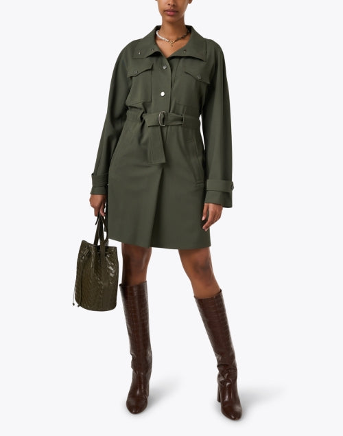 Elegant Weekend Max Mara Brioso Mini Green Dress