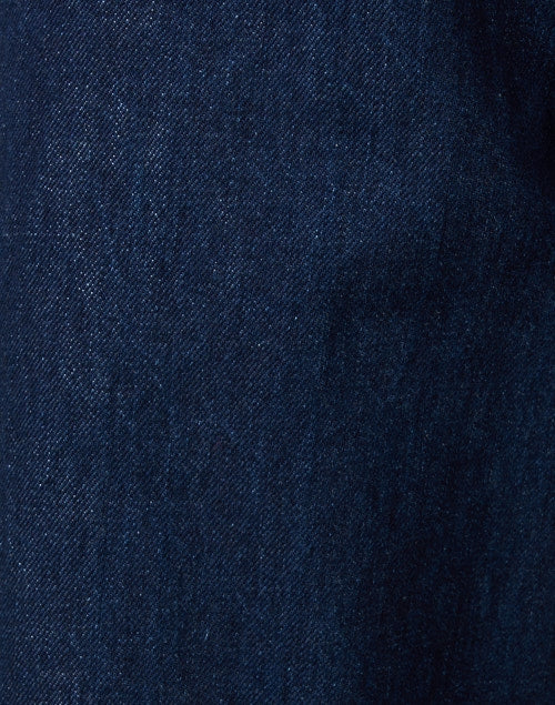 Deep Indigo 100% Cotton Wide Leg Denim Jeans