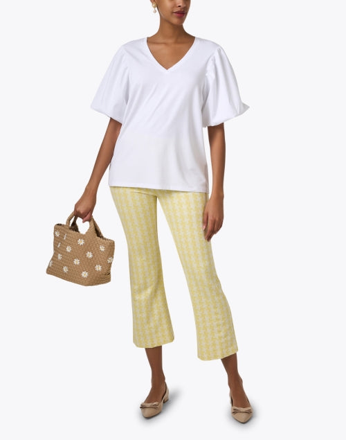 Stylish Leo Pull-On Pants with Yellow Prints for All-Day Wear