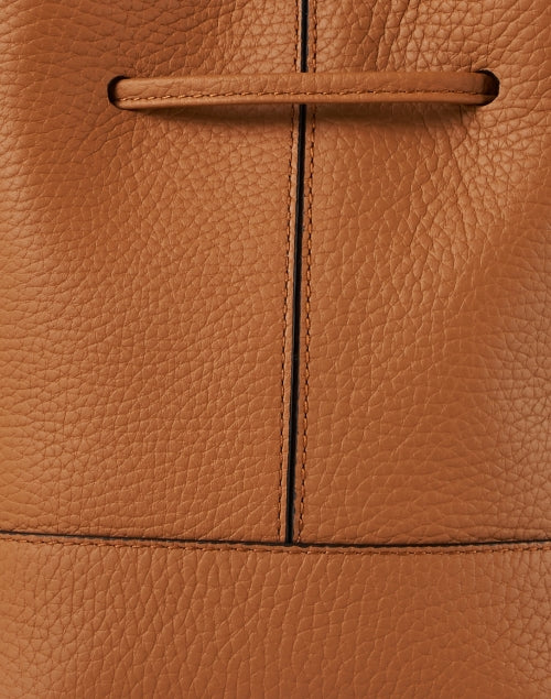Stylish Mini Tan Leather Lana Osette Bucket Bag for Daily Use