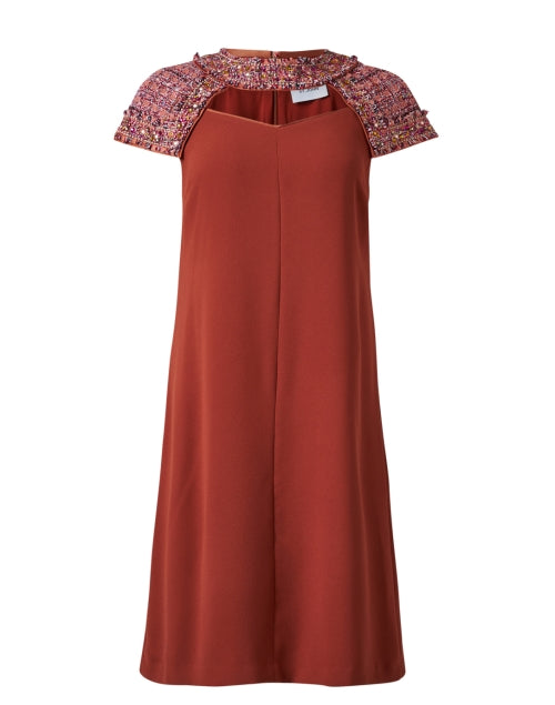 Gorgeous Cranberry Red Crepe Mini Dress for Women