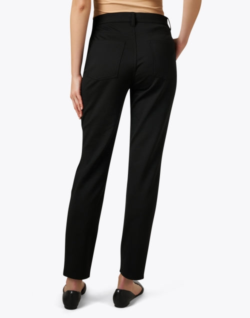 Stylish Black Stretch Slim Ankle Fit Jeans by Eileen Fisher
