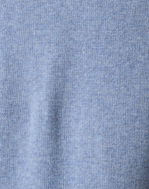 Stylish Blue Wool Cashmere Layered Turtleneck Sweater for All Seasons