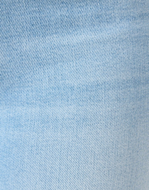 The Light Blue Frayed Ankle - Length Hustler Style Denim Jeans