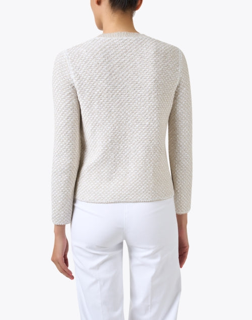 Beige Cotton Blend Sipario Casual Jacket for Work and Weekend