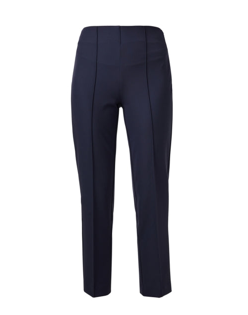 Navy Twill Slim-Fit Cropped Briley Pants for Stylish Warm Weather