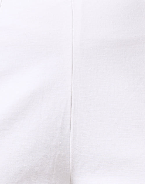 Stretchable White Cotton Lucy Pants for Women's Fashionable Bottoms
