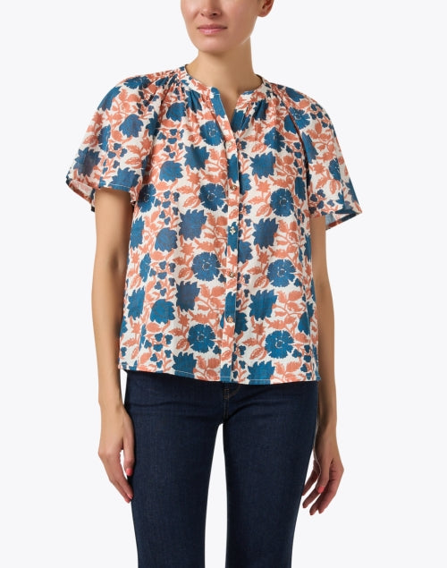 Isla Colorful Block Print 100% Cotton Women's Top for New Season