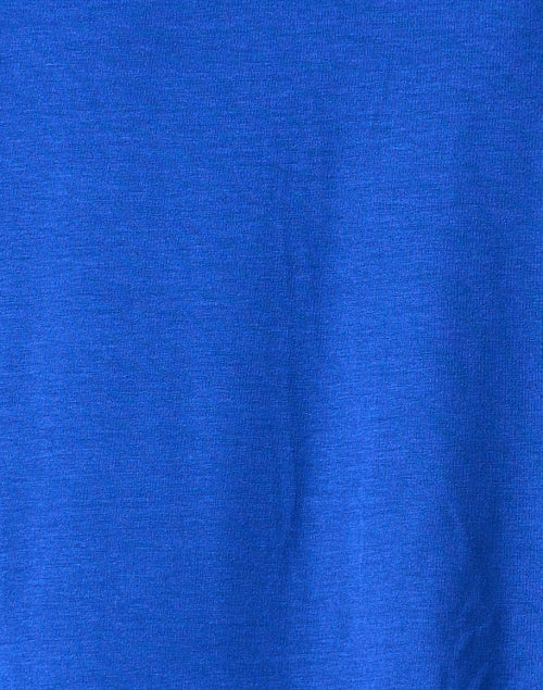Stunning Lapis Blue Linen Blend Jersey Women's Top