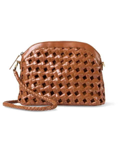 Stylish Bembien Carmen Brown Knotted Leather Crossbody Handbag for Daily Use