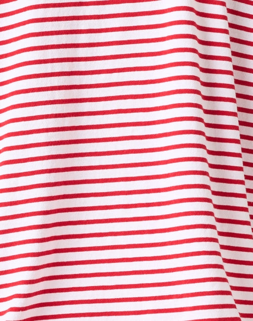 Patrick Men's Red and White Striped Popover Henley Casual Top for All Seasons