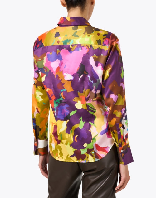 Stylish Diane Abstract Print Stretch Cotton Slim-Fit Top