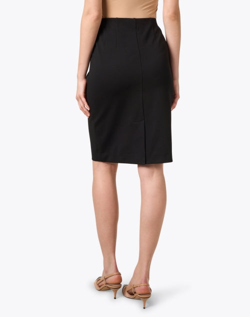 Stylish Logan Women's Black Knit Pull - On Pencil Skirt for Timeless Fashion
