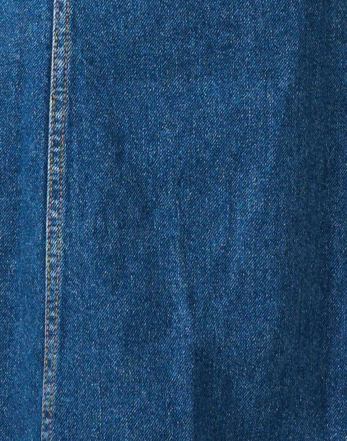 Stylish Two - Tone Cotton Denim Shirt - Style A - Line Dress