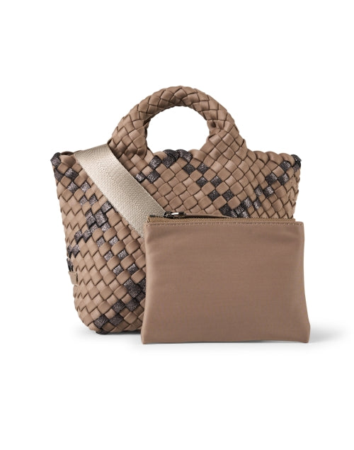 Stylish Mini St. Barths Brown Handwoven Handbag for City Girls