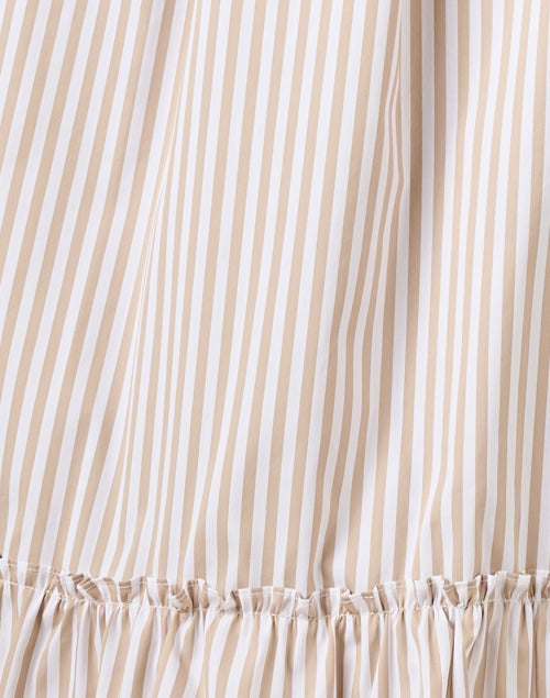 Jude Connally Women's Casual Pippa Dress in Beige and White Stripes