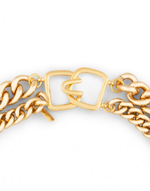 Exquisite Two - Row Gold Chain and Pearl Necklace for Timeless Glam