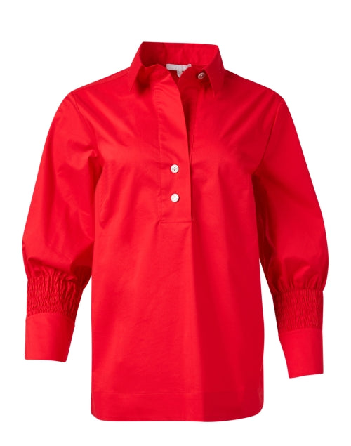 Stylish Stretch Cotton Morgan Red Shirt for the New Season
