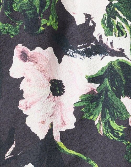 Stylish Black Multi - Floral Women's Top for All - Day Comfort