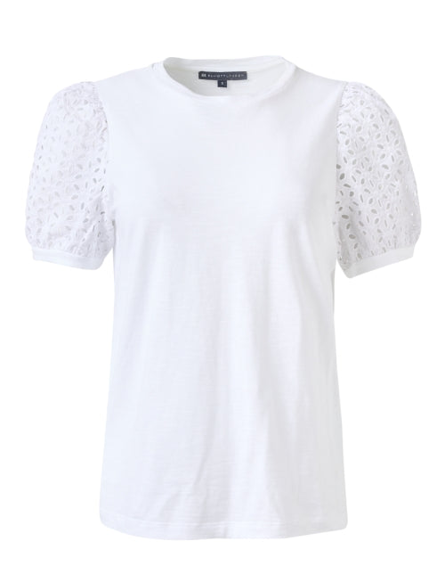 Elliot Lauren's Breathable 100% Cotton Happy Days White Top