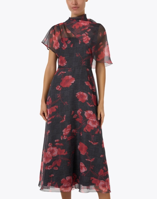 Stylish Poppy Multi Floral Print Women's Dress