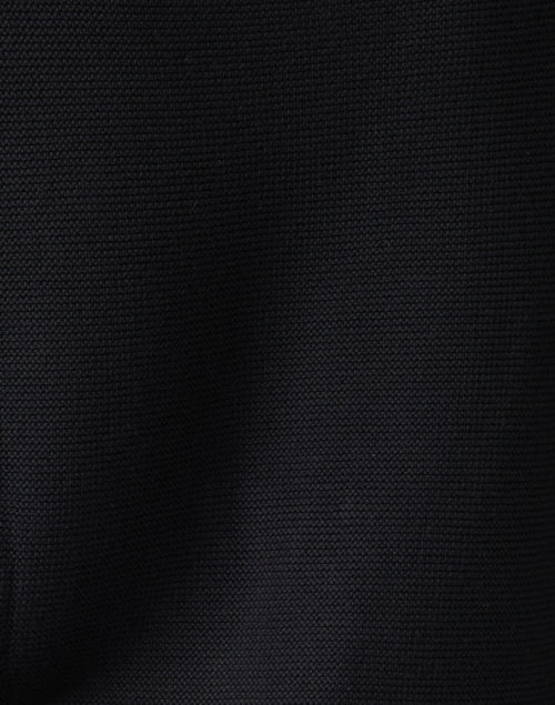 Stylish Black Cotton Sweater with Garter Stitch Design