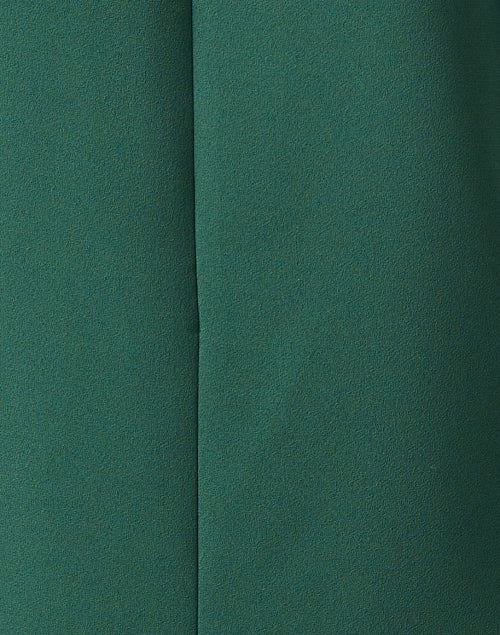 Ruoda Elegant Green Mini Shift Dress with Scalloped Trim
