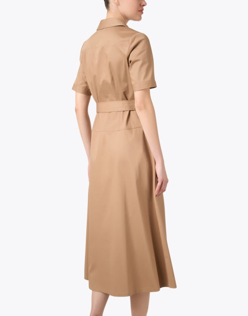 Keri Women's Casual Khaki-Colored Cotton Shirt Style Dress
