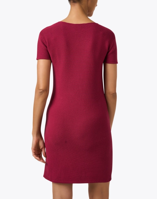 Amina Rubinacci's Saronno Red 100% Cotton Shift Dress for All Week