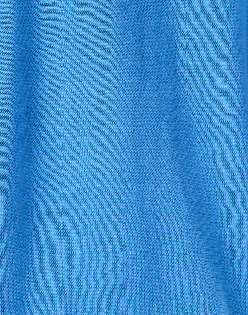 Stylish Blue Cotton Blend Elbow Sleeve Sweater for a Modern Look