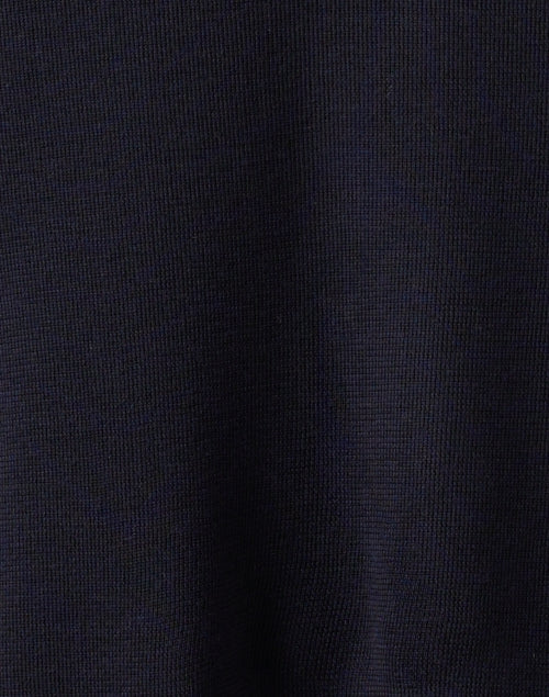 Stylish Navy Virgin Wool Turtleneck Sweater for Elevated Everyday Wear
