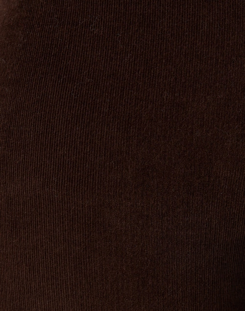 Frame's Effortless Espresso Brown Corduroy Flare-Leg Pants